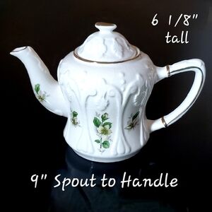 Vntg 🇬🇧 Price Kensington 9" 🌸Dogwood Flowers Teapot